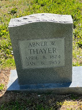 abnerthayer1 Newer marker for Abner Thayer